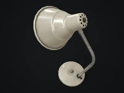 Vintage table lamp Low-poly 3D model