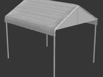 Pergola tent Free low-poly 3D model