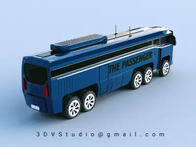 THE PASSENGER BUS 3D model