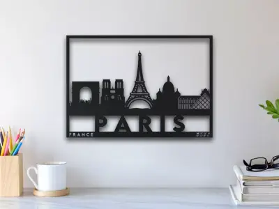 Paris Wall Art 3D print model