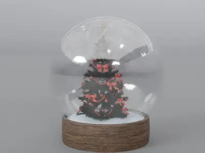 snow globe 3D model
