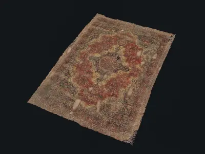 Persian Carpets 1 2 3 Low-poly 3D model