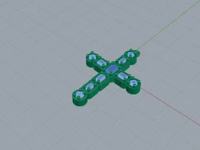 Cross Pendant 11136 3D print model