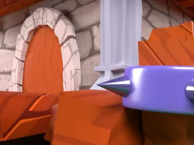 Enviroment Cartoon Low-poly 3D model