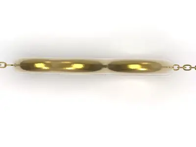 Infinity Link Chain Necklace Bracelet gold 3D model gp0495 3D print model