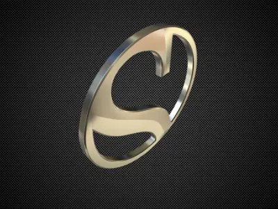 sauber logo 3D model