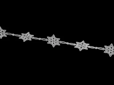 Snowflakes CHAIN 3D model
