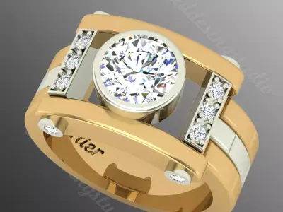 Ring bi 57 3D print model