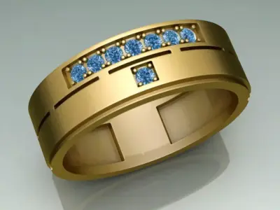 Gothic ring theme 2 3D print model
