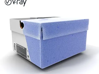Shoe Box D Model Pack with Realistic Textures Low-poly 3D model