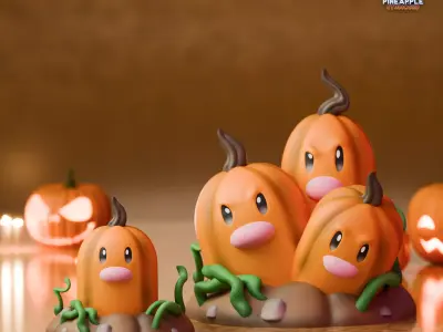 diglett and dugtrio halloween 2025 3D print model