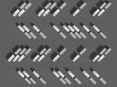 Truck parking 24L03 3D model