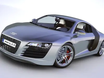 Audi R8 Basic High quality detail  3D model