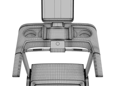 Treadmill FitLogic White 3D model