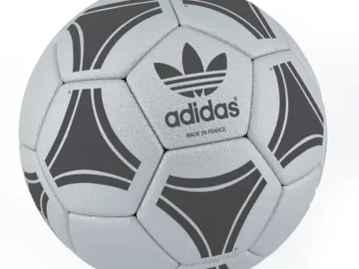 5 types Football Ball Adidas premium Low-poly 3D model