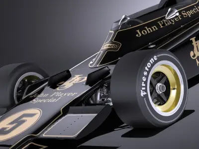 Lotus 72d 1970-1975 John Player Special Grand Prix VRAY 3D model