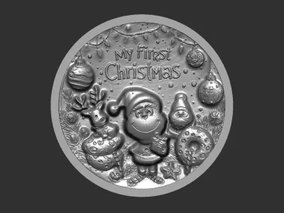 my firstchristmas decor  3D print model