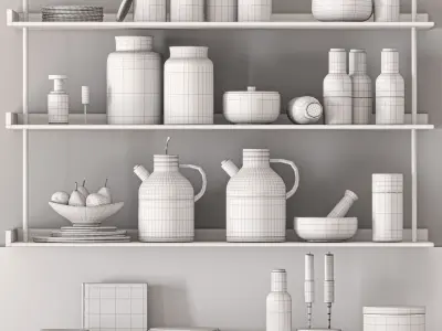 kitchen accessories020 3D model