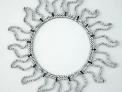 Audoux Minet Rope Convex Mirror 3D model