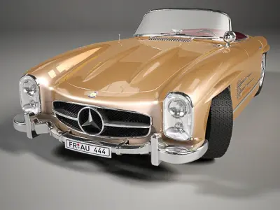 Mercedes-Benz 300SL Roadster 1957 3D model