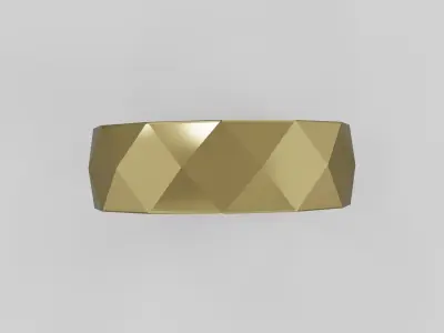 facet ring  3D print model