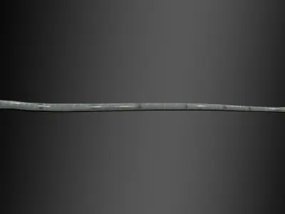 Black Mamba Snake Rig 3D model