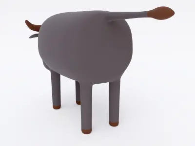 Cow cartoon 3d model  3D model