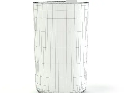 Candlesticks in Glass Vase 3D model