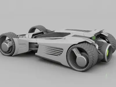 sci-fi vehicle  3D model by BlenderZone