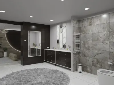 Modern Bathroom Free 3D model