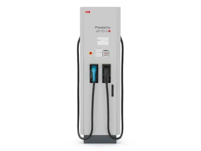 ABB Terra 124 CC EV Charger Station 3D model