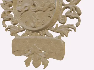 Wooden Clock Decor 3D print model