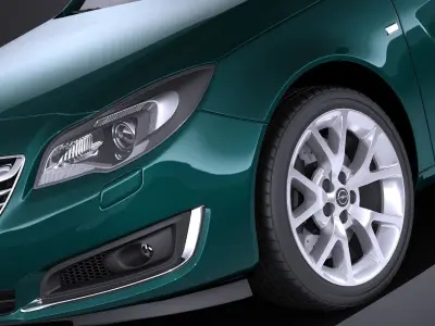 Opel Insignia sports tourer 2015 VRAY 3D model
