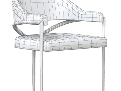 Christmas Decoration Ideas With Boca do Lobo Armchair 3D model