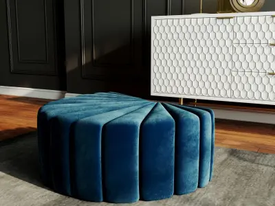 Furniture set with decor 3D model