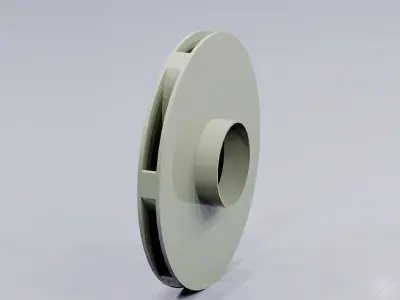CENTRIFUGAL IMPELLER CLOSED 3D print model