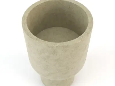Plant Pot SOLVI - D25xH40cm - JYSK Low-poly 3D model