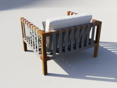 OutdoorRodhilanchairmistral 3D model