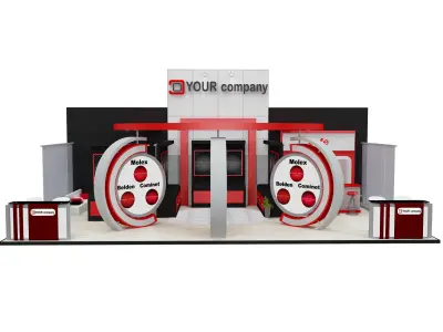 Booth Exhibition Stand a512  3D model