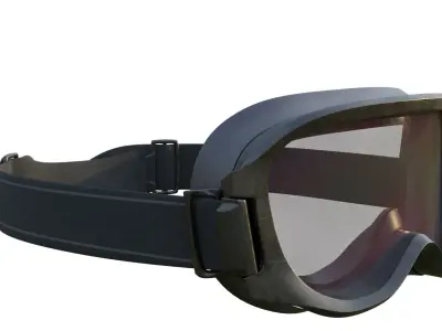 snow mask with 4k pbr texture 3D model