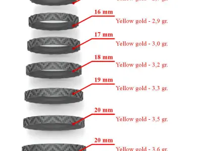 Ukrainian embroidered ring - Vyshyvanka ring 3D print model