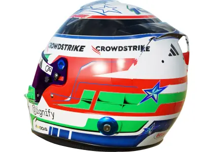 F1 Andrea Kimi Antonelli Helmet 2025 3D model