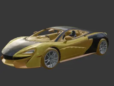 PUBG vehicles Racing pack 5 Low-poly 3D model