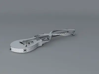 Abstract guitar Free 3D model