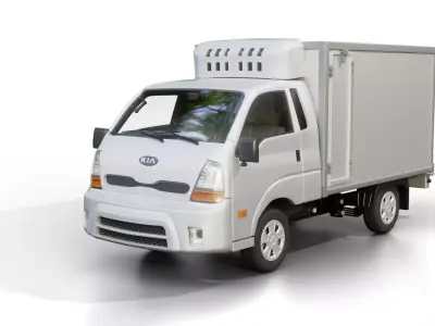 Kia Bongo K2700 Commercial Box Truck 3D model