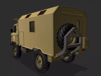 GAZ 66 3D print model