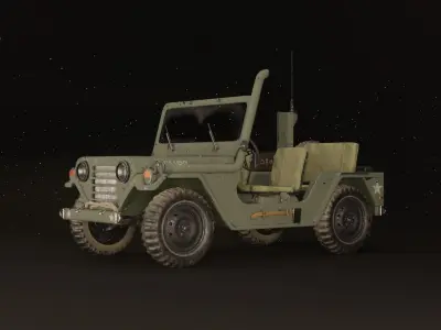  Jeep m151 military vehicle 3D model