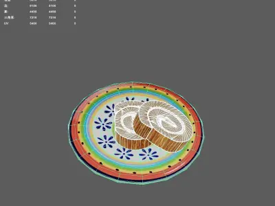 plate Low-poly 3D model buy