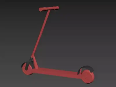 Electric Scooter 3D Model 3D model
