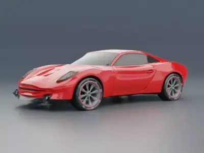 Eterox generic sports car concept 3D model
